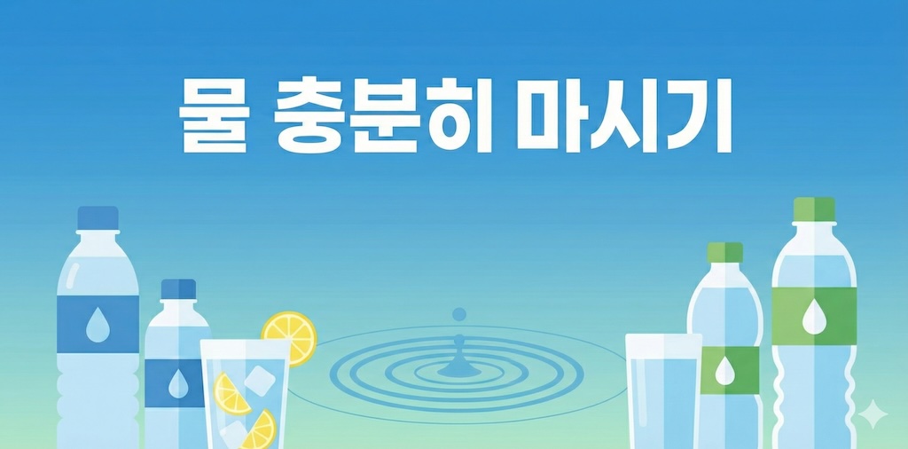 물 충분히 마시기