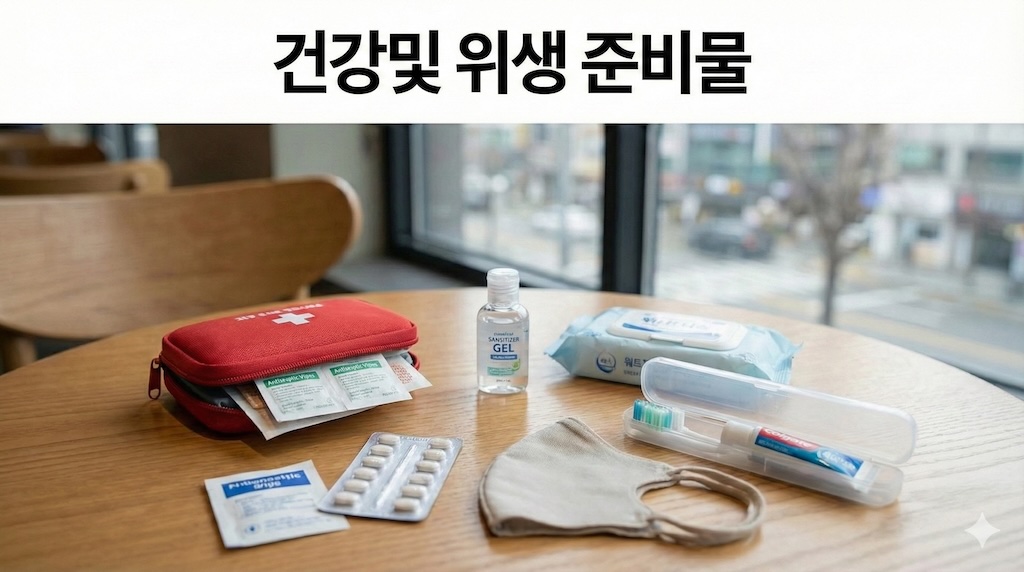 건강및 위생 준비물