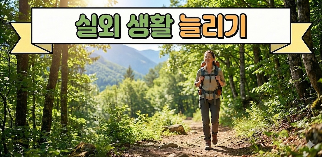 실외 생활 늘리기