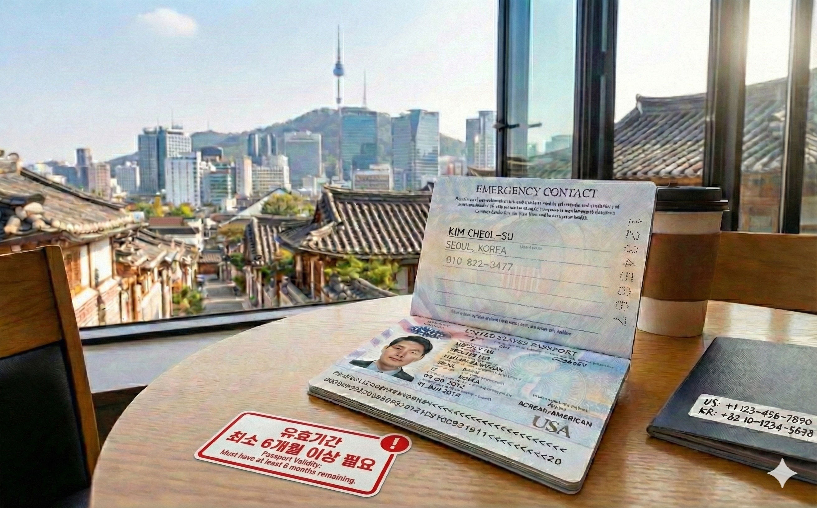 여권내 연락처 정보