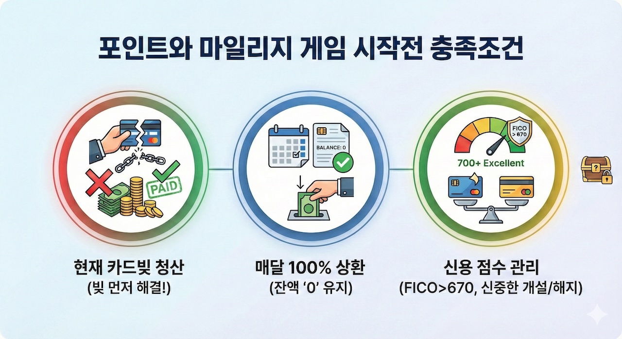포인트와 마일리지 게임 시작전 충족조건
