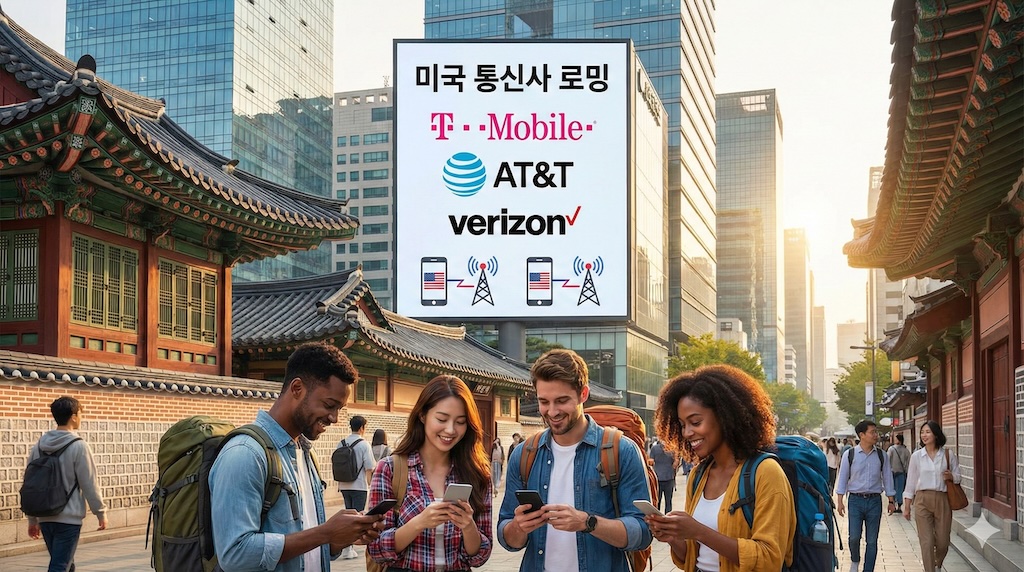 미국 통신사 로밍