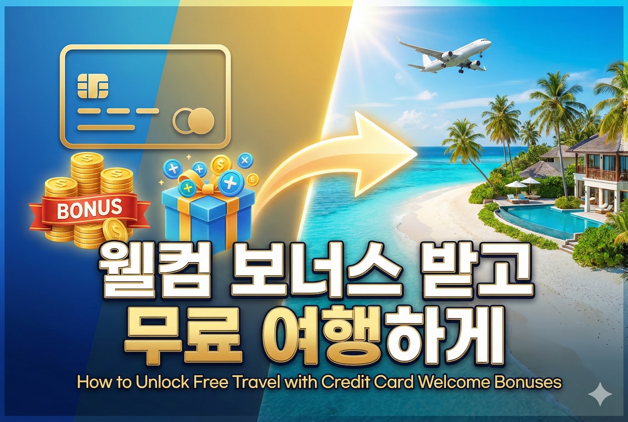 웰컴 보너스 받고 무료 여행하기