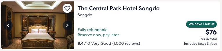 Central Park Hotel